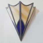 VitrauxCollard.com - Décoration - Appliques - Lampe luminaire Verre beige bleu