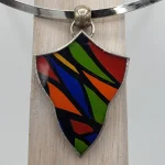 itrauxCollard.com - Bijoux - Ras de cou - Collier Verre peint inspiration Niki de saint phalle